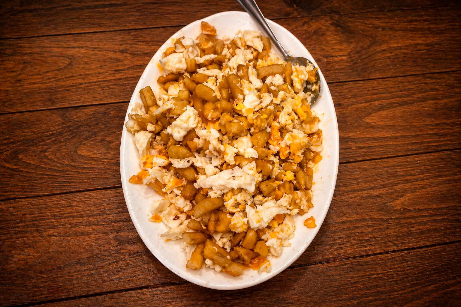 Huevos estrellados con patatas